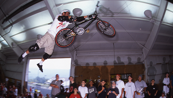 Kenan Harkin shown in his days as a bmx freestyler